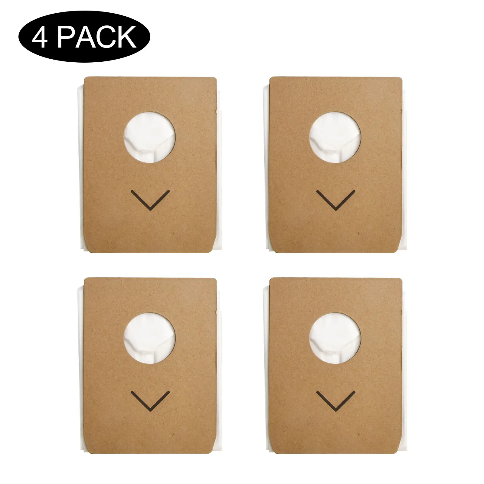 4 Packs 3L Large Capacity Non Woven Dust Bags For Eureka For Stylus For Elite NEC490BL Cordless Vacuum Cleaner Replacement Parts