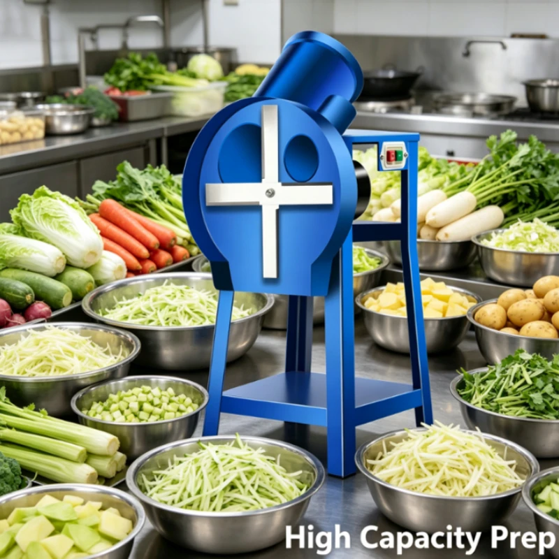 Electric Chaff Cutter Machine for Livestock Feed Grass Straw Vegetables 8 Blades Adjustable Portable Multipurpose Tool