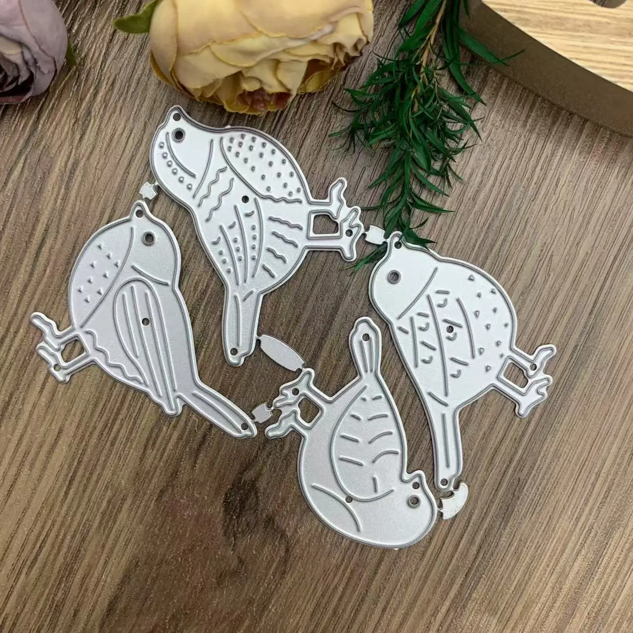 Vogel-Set Metall-Stanzformen Naturthema DIY Scrapbooking Kartenherstellung Prägeschablonen Wald-Handwerk Ausstanzformen