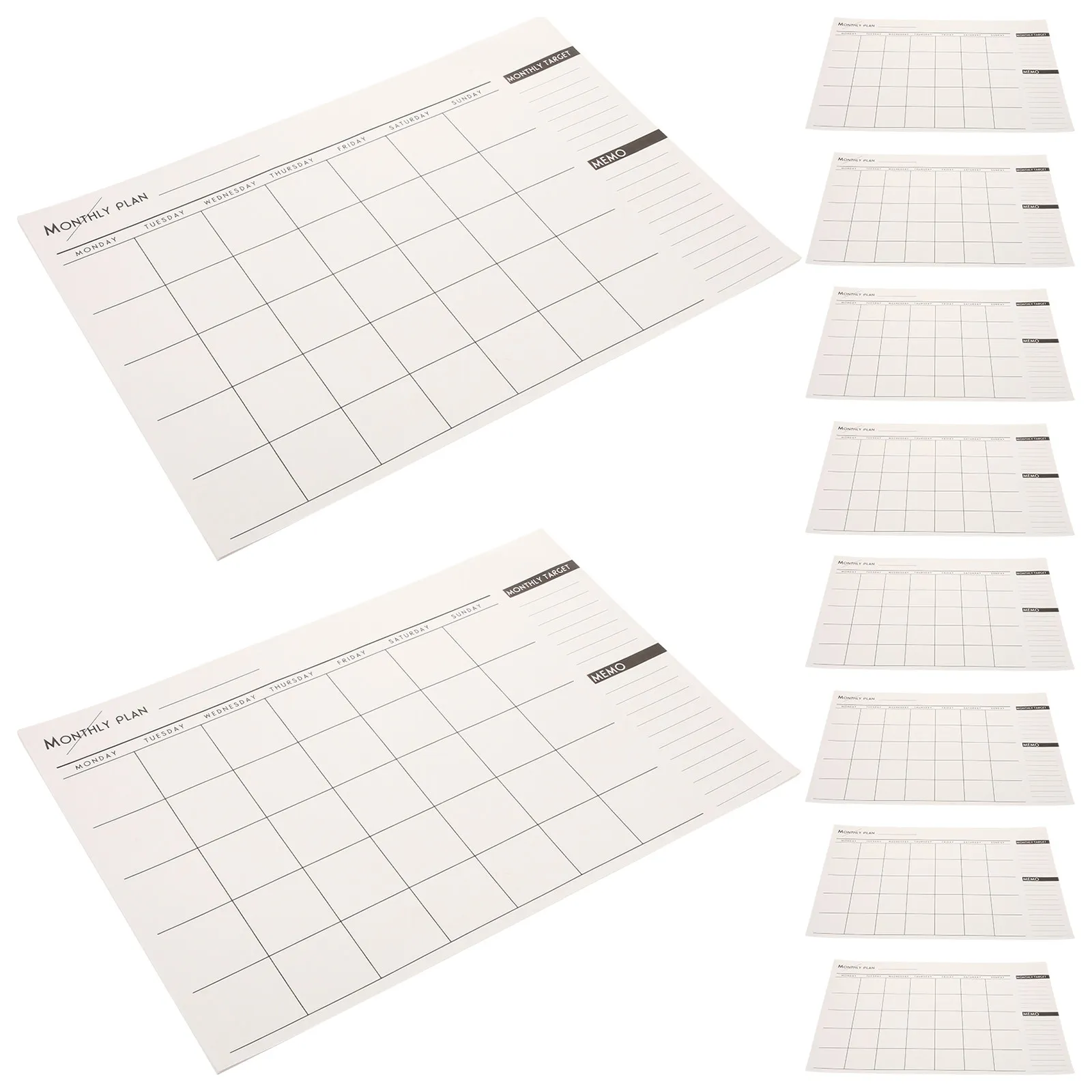 

12 Pcs Lightweight Yearly Planner Annual Calendar Notebook Monthly Daily Time Management