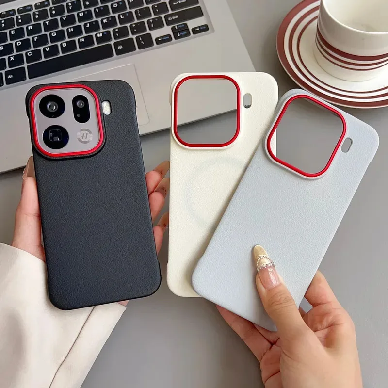 Magnetic Phone Case For Oppo Find X9 Pro FindX8 X8Pro Hard PU Protective Cover