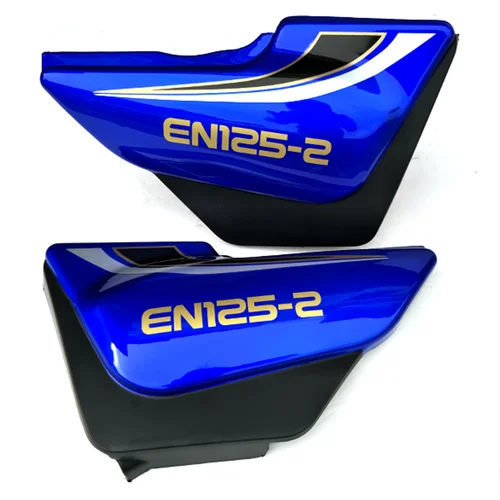 Imagen 2 del producto Paneles laterales de motocicleta para HJ125 EN125-2A juego de cubiertas laterales de Suzuki Haojue Qingqi Haojin EN 125cc cubiertas de plástico rojo azul negro
