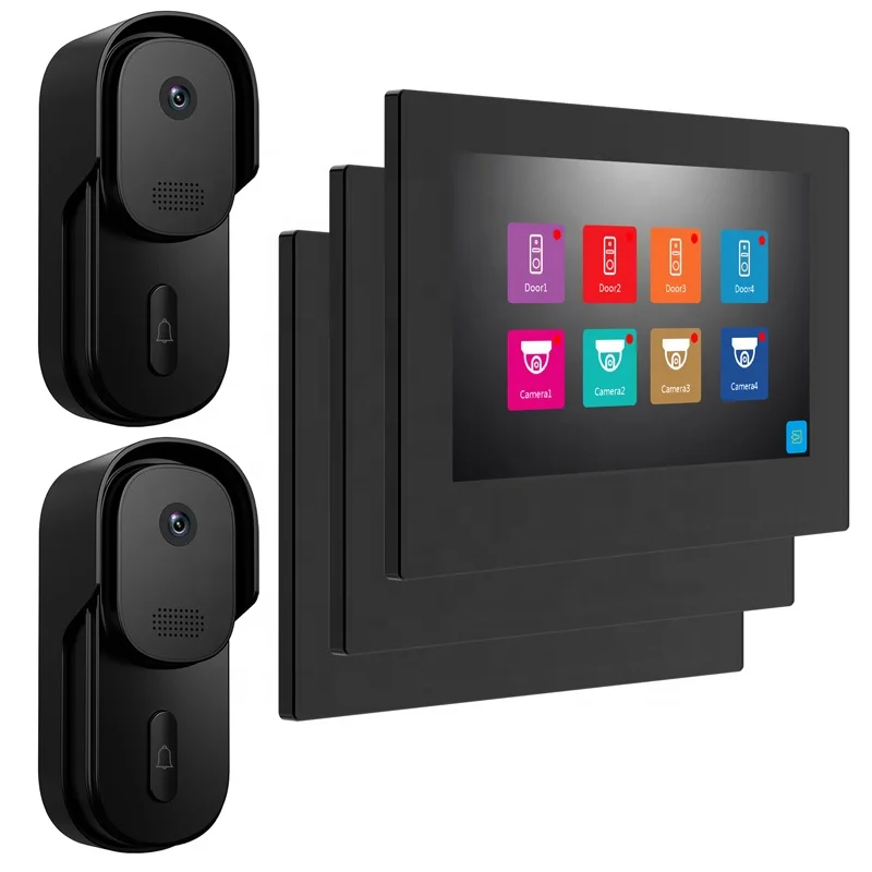 

New Arrival Tuya 7 Inch Smart Security Video Door Phone Intercom System With Night Vision Two Way Intercom for Home Security