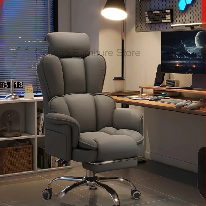 

Designer Massage Office Chair Vanity Computer Mobile Ergonomic Office Chair Executive Study Lazy Metal Silla Gamer Furniture