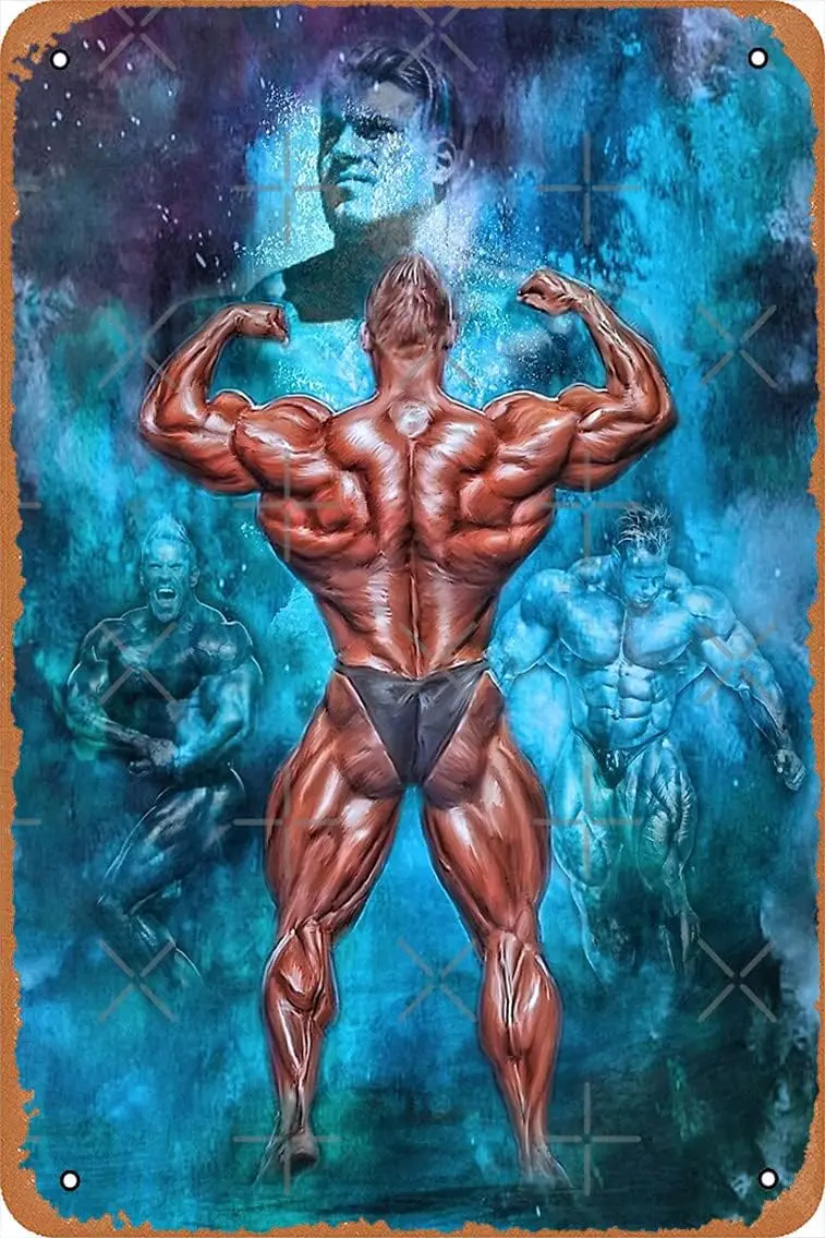 Jay Cutler Mr Olympia Bodybuilding Artwork Poster Metal Tin Sign 8X12 Inches Man Cave Retro Vintage Wall Decor Art sign