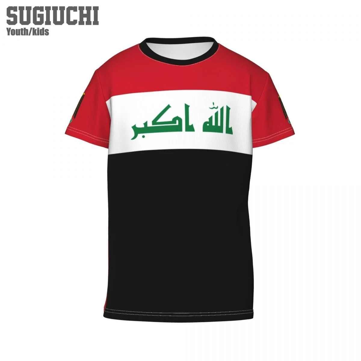 Custom Name Number Iraq Flag Emblem 3D T-shirts For Kids Youth Boy/Girl Tees jersey Soccer Football Fans Gift T shirt