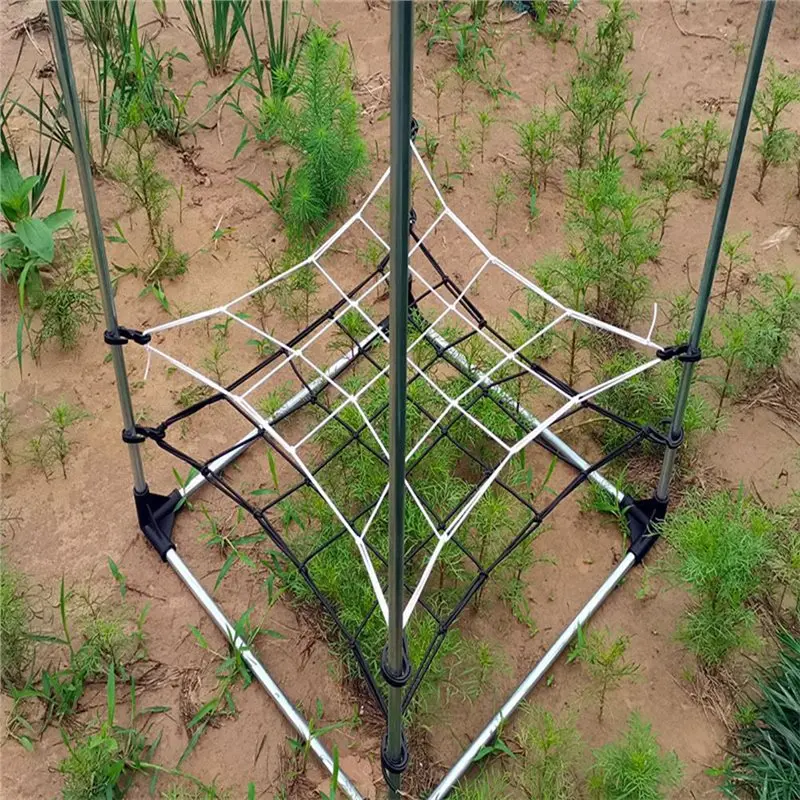 

AB39-Mesh Highly Elastic Trellis Netting With Hooks For Grow Climbing Plants Fruits Vegetables Flowers Garden