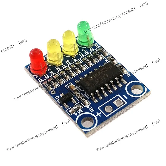 12V battery 4-stage 4-bit power indicator module, onboard 4-bit power indicator LED light