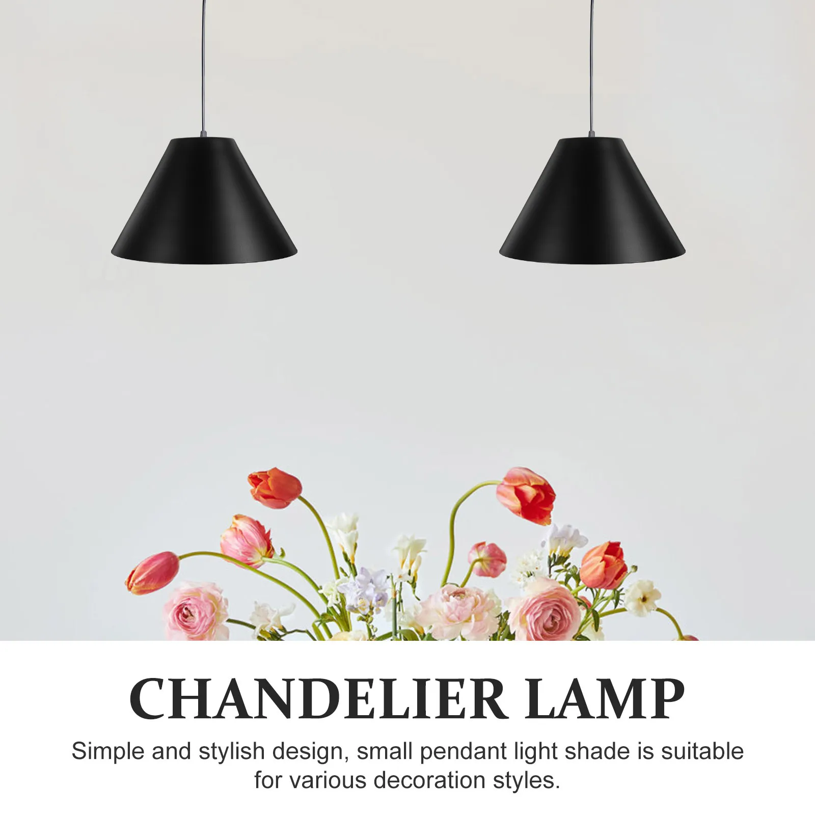 

Small Iron Lamp Shade Chandelier Modern Minimalist Decorative Pendant Light Shade Replacement for Dining Room Hallway Study