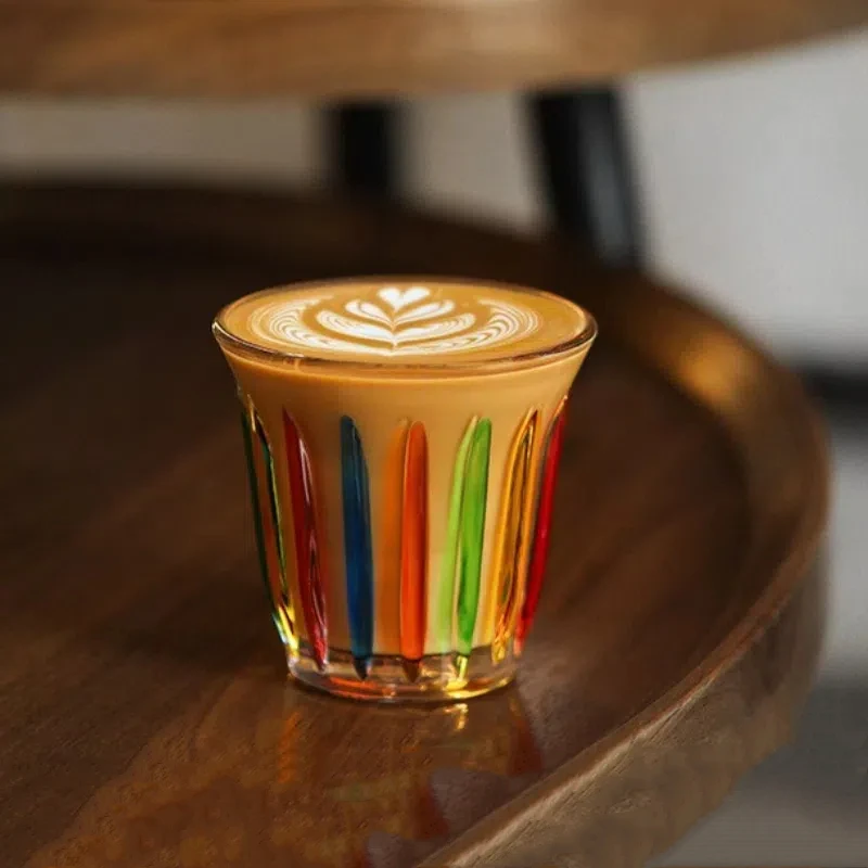 

Mhw3Bomber Wright Series American Sle Glass Coffee Cup Retro Vibe Clear Glass Mug for Coffee Lovers