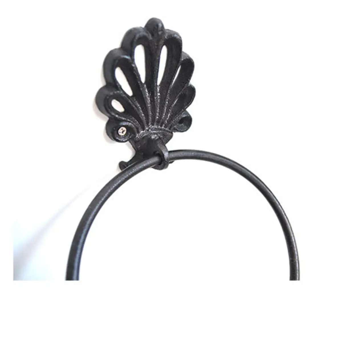 Sturdy Vintage Towel Ring Made of Solid Iron Rust Proof Towel Hanger for Bathrooms Bedrooms Offices Tidy Living Space Gift Idea