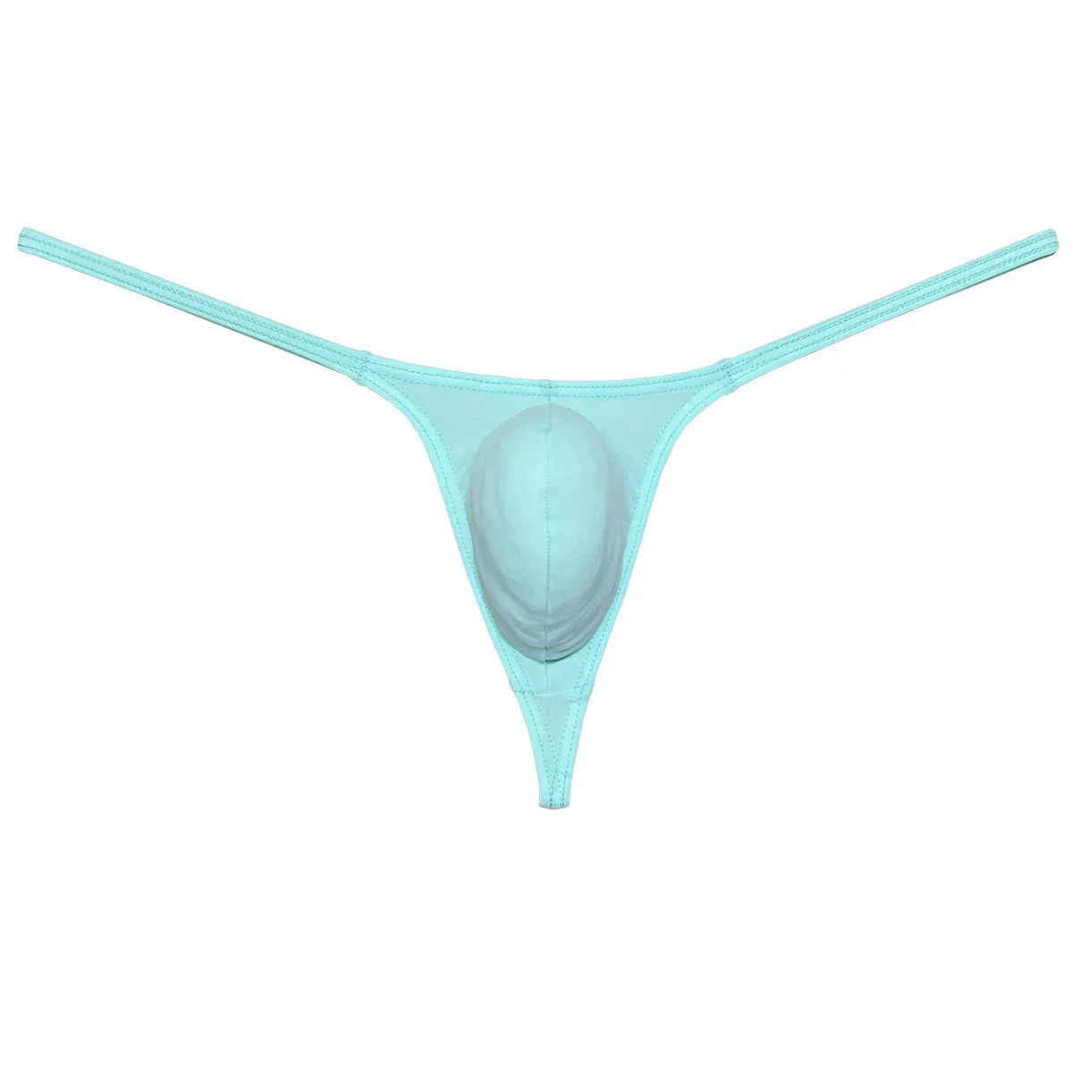 Mens Micro Thongs Solid Bulge Pouch Tangas Low-waist Bikini Briefs Cheeky Sexy Quick-drying G-string Ultrathin Soft Underwear