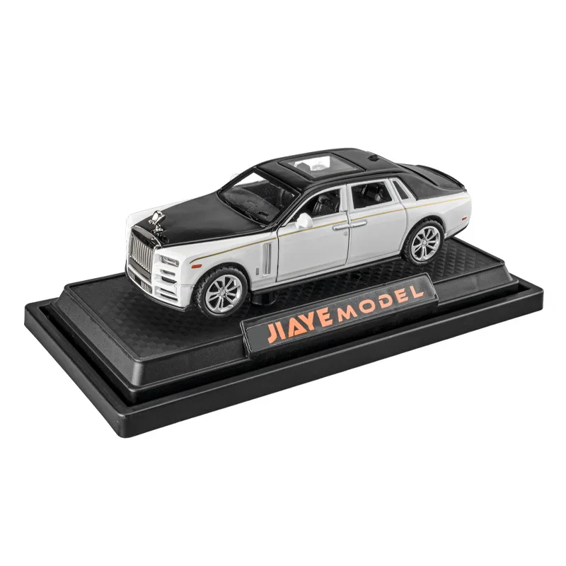 1:36 Rolls-Royce Phantom sedan Symulacja odlewu ze stopu metali Model samochodu Dźwięk Światło Kolekcja dla dzieci Zabawki Prezenty