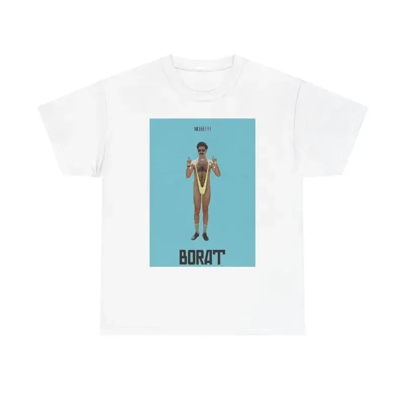 T-shirt Borat, film de comédie, très beau, en coton épais