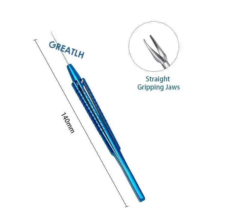 안과 망막 Capsulorhexis 집게 외국 몸 집게 똑 바른/구부려 진/각진 안과 수술 계기 140mm 긴