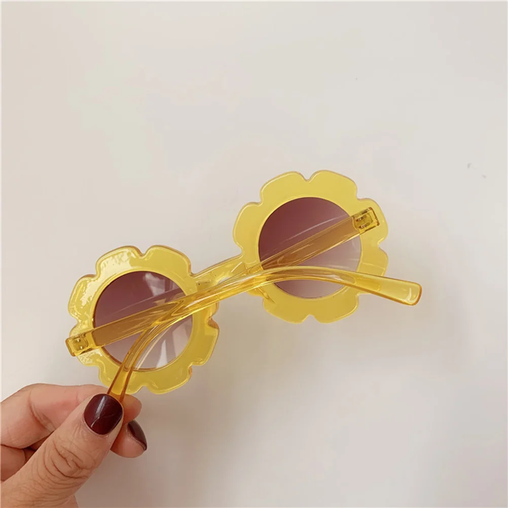 

Sunflower Glasses Kids Toddler Girl Sunglasses Transparent Frame Child Party Favors Baby Girls Accessories Safe Premium Plastic