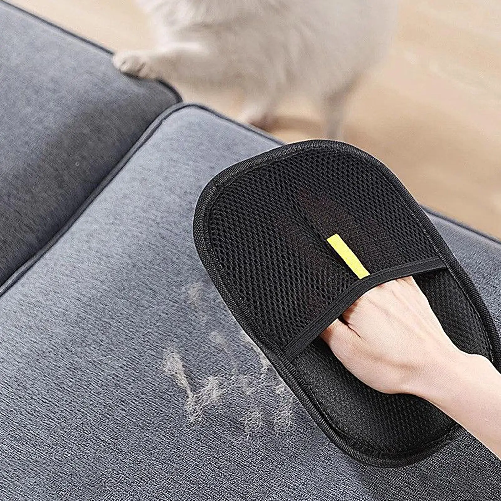 Pet Hair Remover Glove Portable Static Lint Remover Brush for Cat Dog Hair Carpet Sofa Clothes Reusable Cleaning Tool