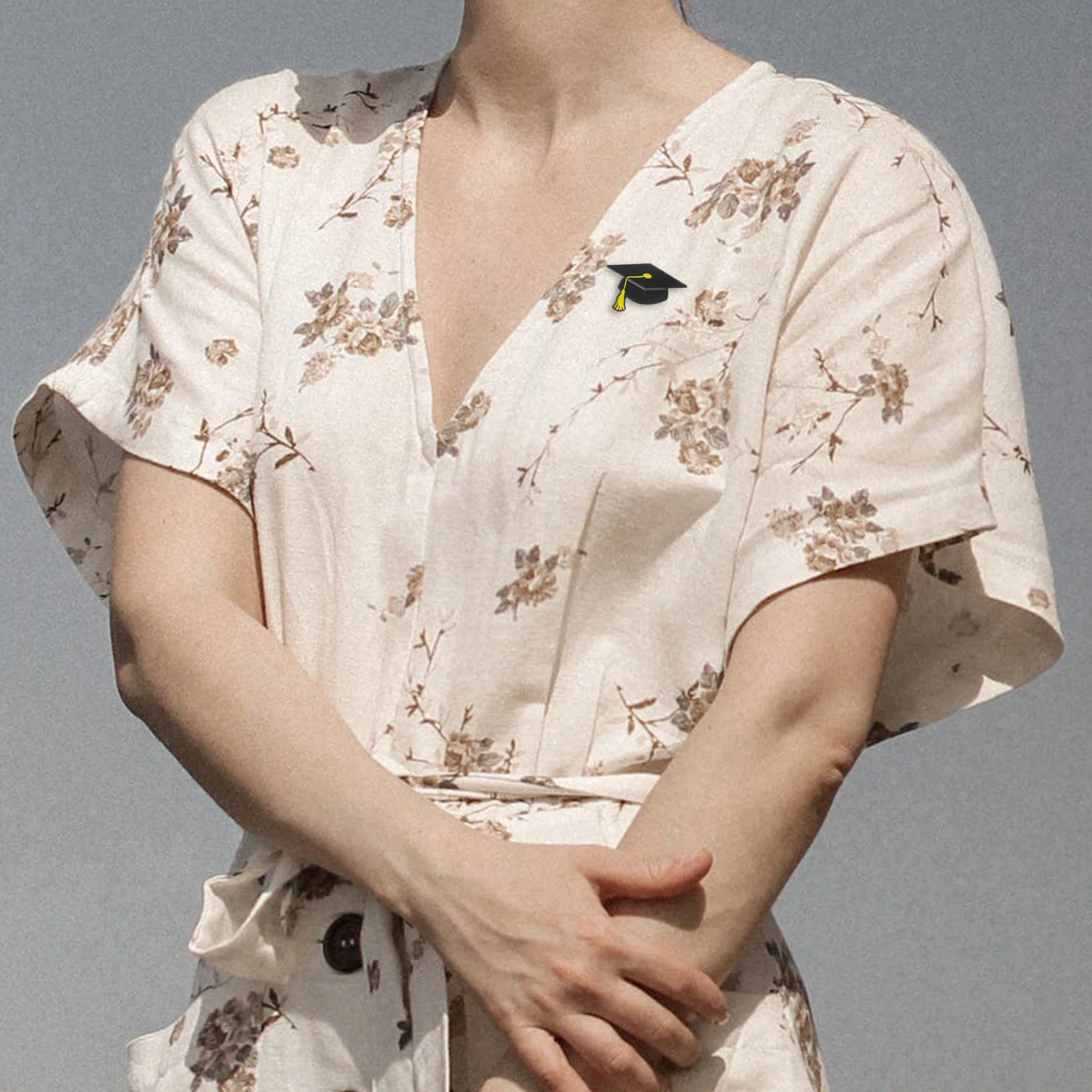 2 قطعة قبعة التخرج بروش دبوس سبائك معدنية دائم الزخرفية التلبيب دبوس ل الدعاوى البلوزات القبعات حقائب اليد قبعة التخرج بروش #5