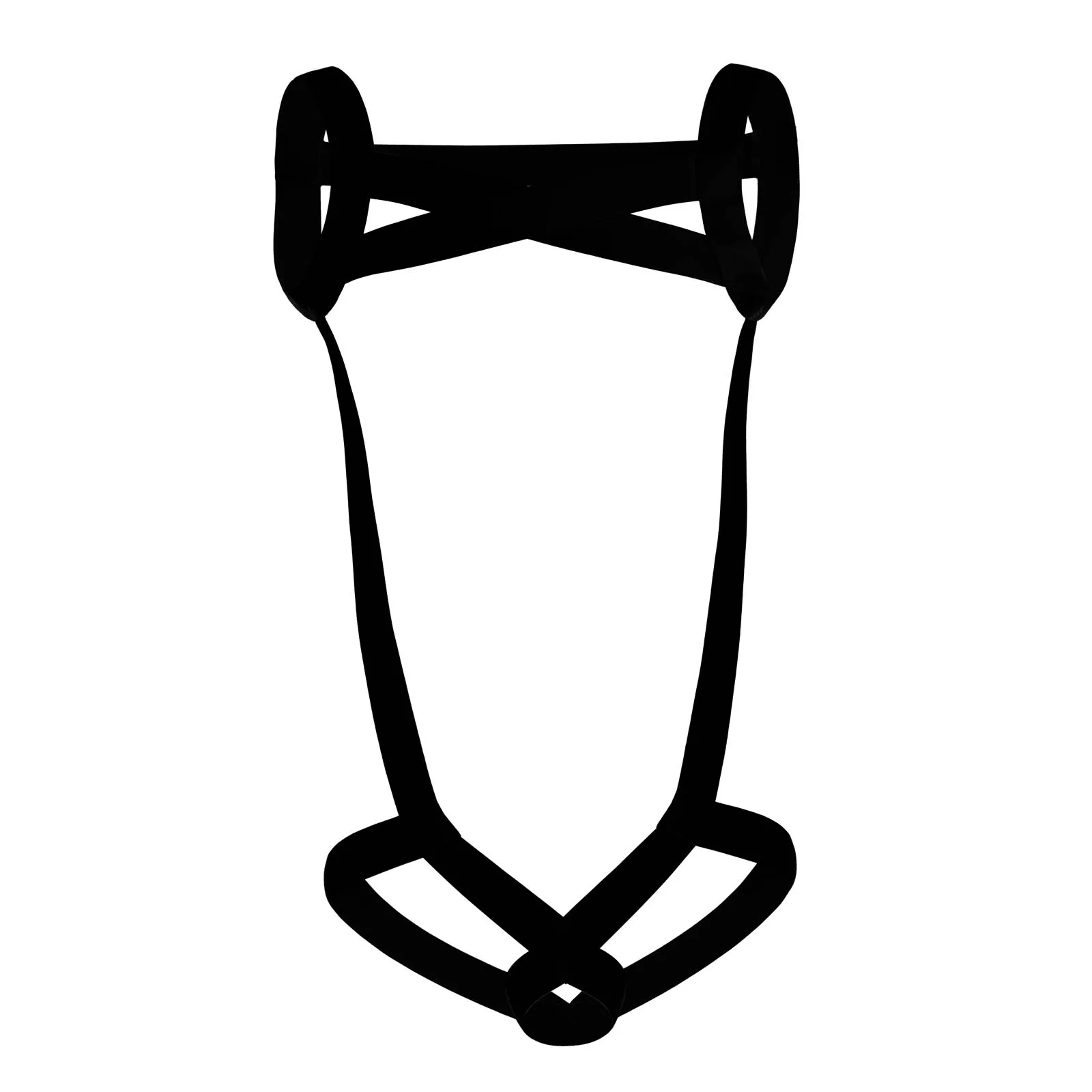 CLEVER-MENMODE Sexy Lingerie imbracatura da uomo body petto scava fuori Bondage elastico pene anello foro Costume erotico