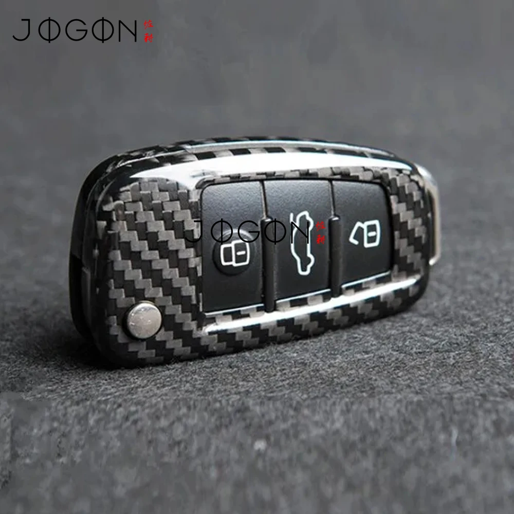 

Оригинальный автомобильный чехол для дистанционного ключа из углеродного волокна, чехол для брелока, чехол для AUDI A6 TT A3 Q3 A1 A4 Q7 S3, автомобильные аксессуары