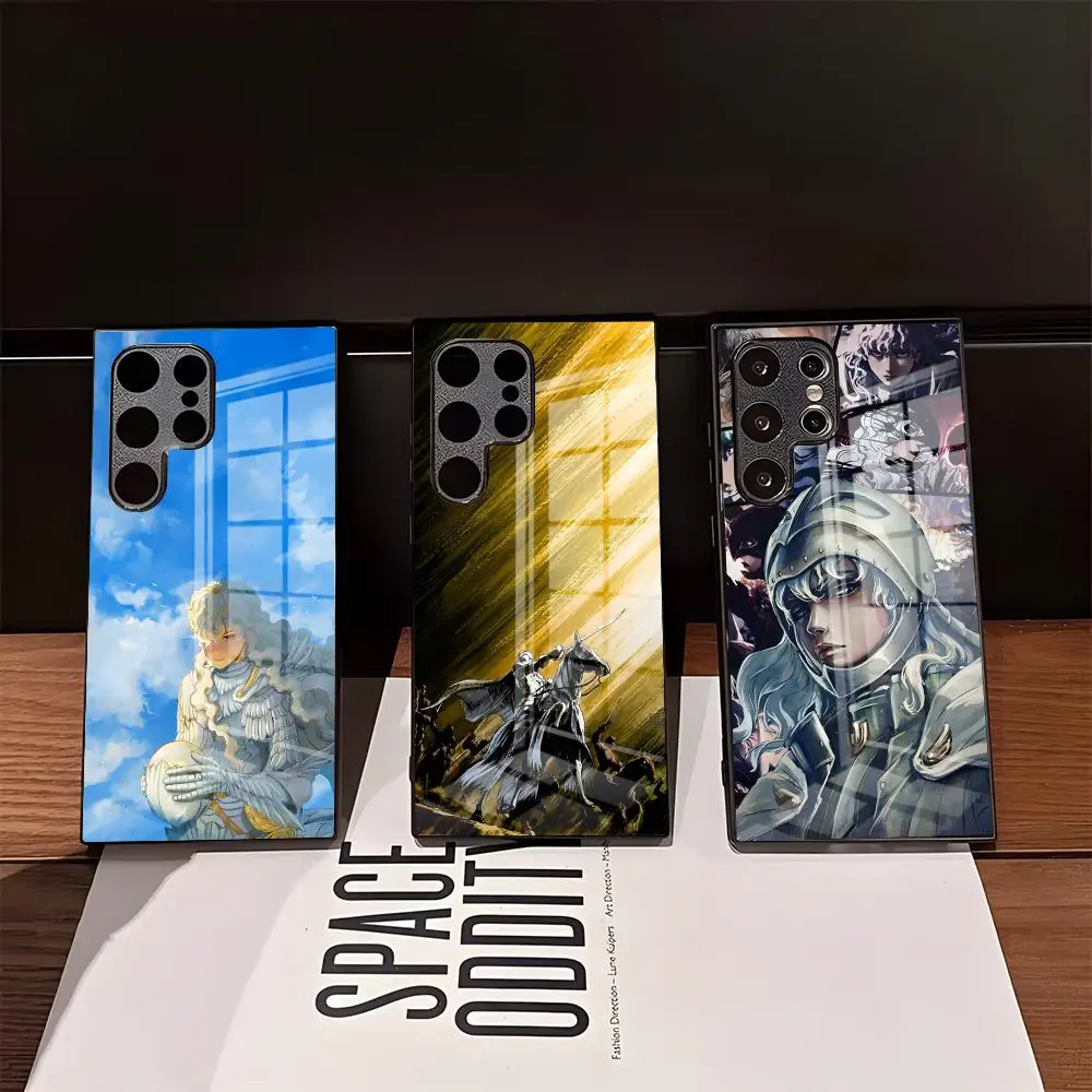 B-Berserk Griffith Phone Case For Samsung S26 Ultra S25 Edge Ultra S23 S22 S21 Ultra Plus S24 Fe A57 A37 Glass Cover