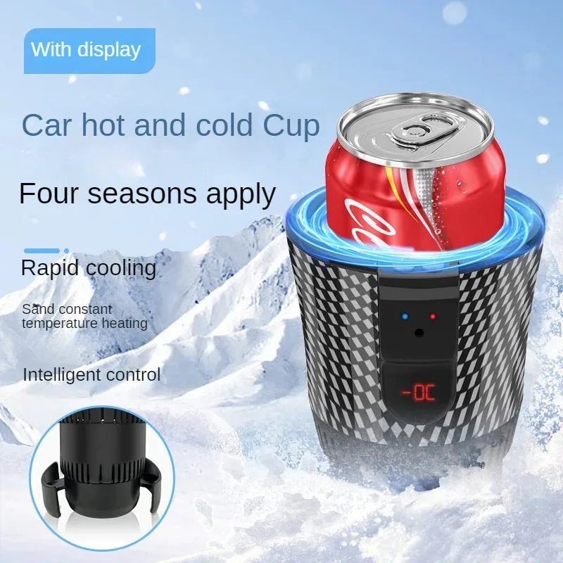 Car hot and cold cup home dual-use intelligent thermal insulation water cooling heating Mini 12V 110V