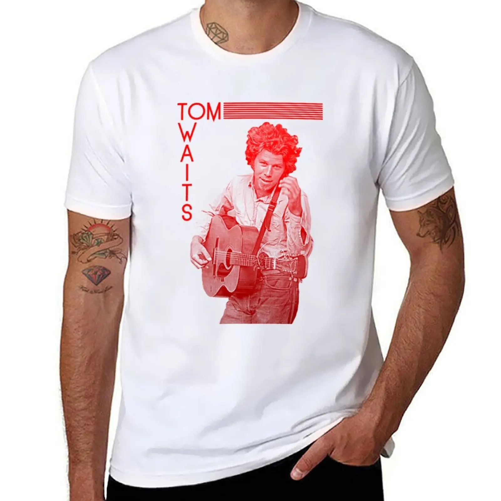 

Tom Waits T-Shirt man t shirts high quality luxury brand man tshirt T-Shirt