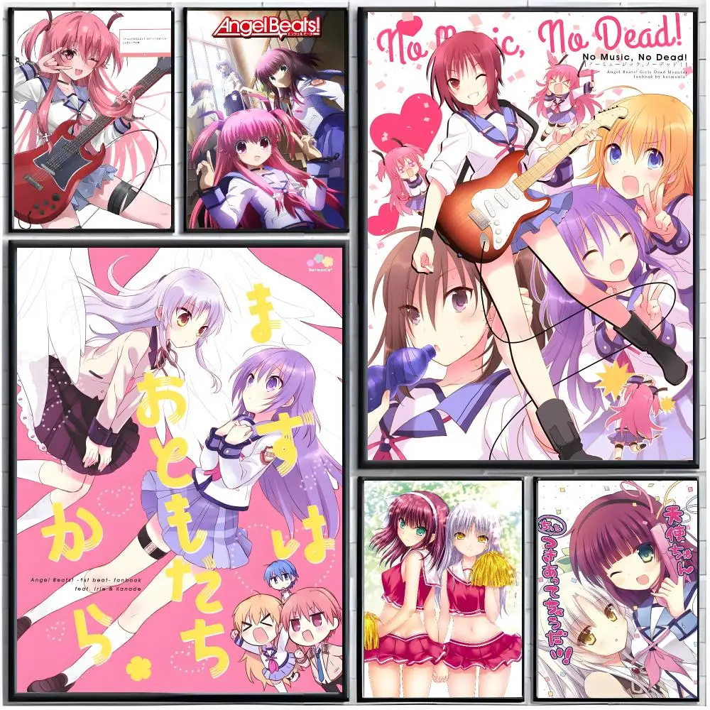 anime drama A-Angel Beats Poster Modern Wall Art Home Decor Living Room Decorative Print Unframed