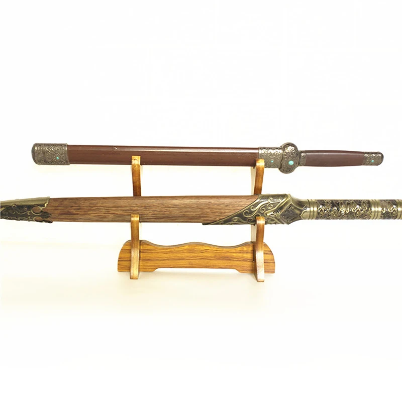 Knife Cosplay Sword Magic Wand Storage Rack Bracket Solid Wooden Sword Display Stand Holder Katana Samurai Sword Tanto