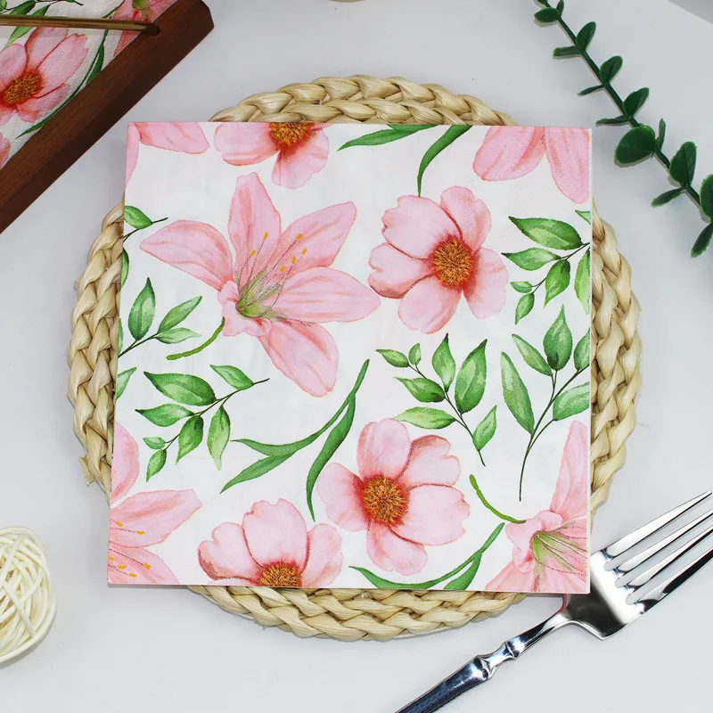 

Small sunflower disposable square towel household living room paper