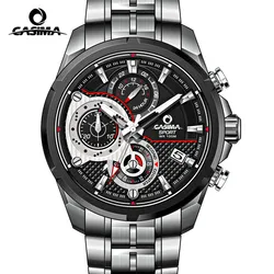 CASIMA Brand Sports Watches Men's Luxury Chronograph Quartz Wrist Watches 100M Waterproof Luminous Clock for Men Reloj Hombre