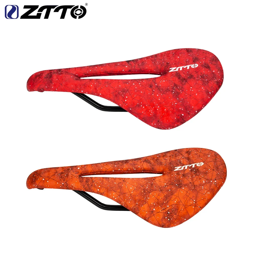 

ZTTO Comfortable Hollow Racing Cycling Saddle PU Leather Riding Seat Bicyle Part MTB Mountain Road Bike Seat