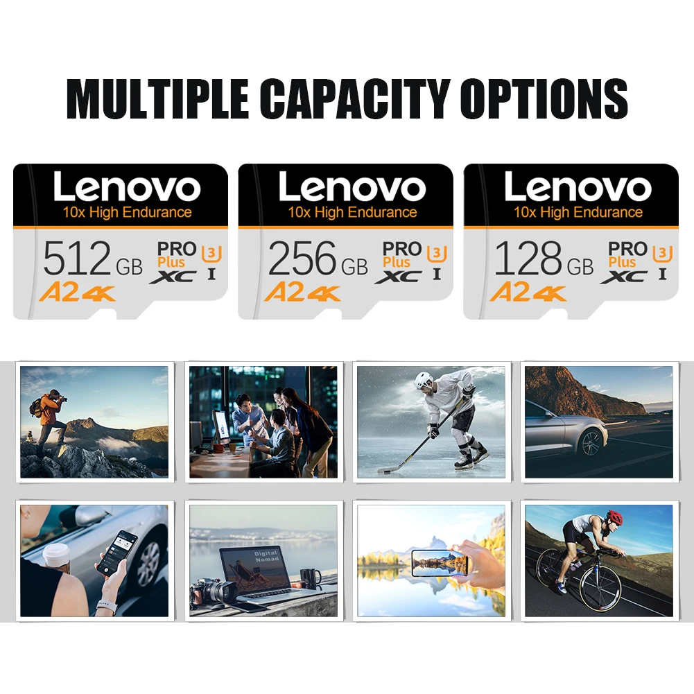 Lenovo 2TB Micro TF SD Card 128GB Class 10 V30 Memory Card UHS-I SD Card High Speed TF Card 512GB 1TB For Nintendo Switch Games