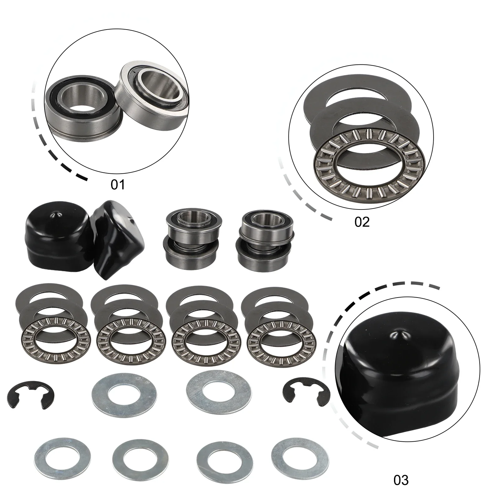 

Front Wheel Bushing Bearing Riding Lawn Mower 9040H 532009040 532124959 M123811 Lawn Mower Garden Accessories