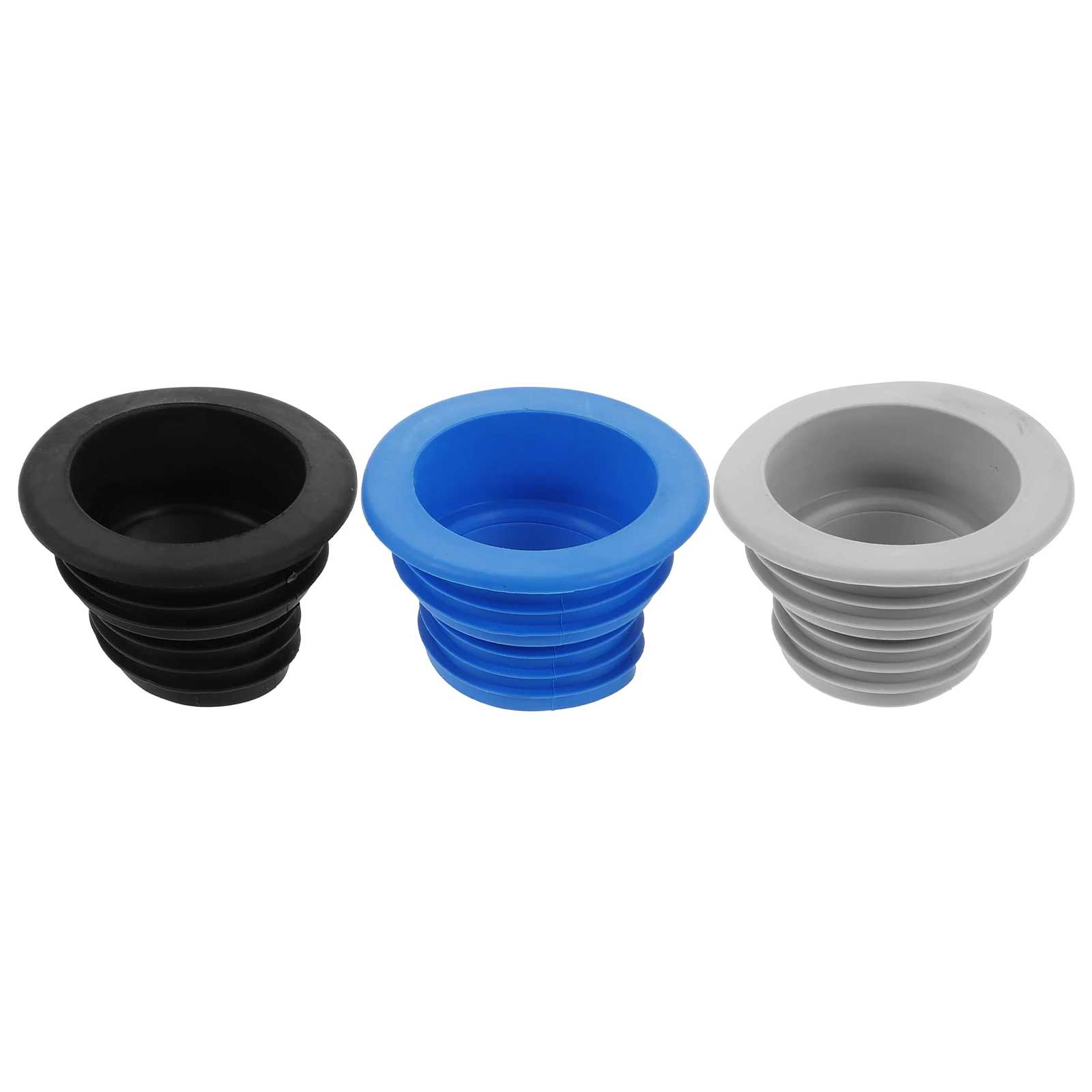 

3pcs Anti Odor Sealing Ring for Bath Tub Drain Washing Machine Hose Pipe Silica Gel Kitchen Sink Overflow Backflow Prevention