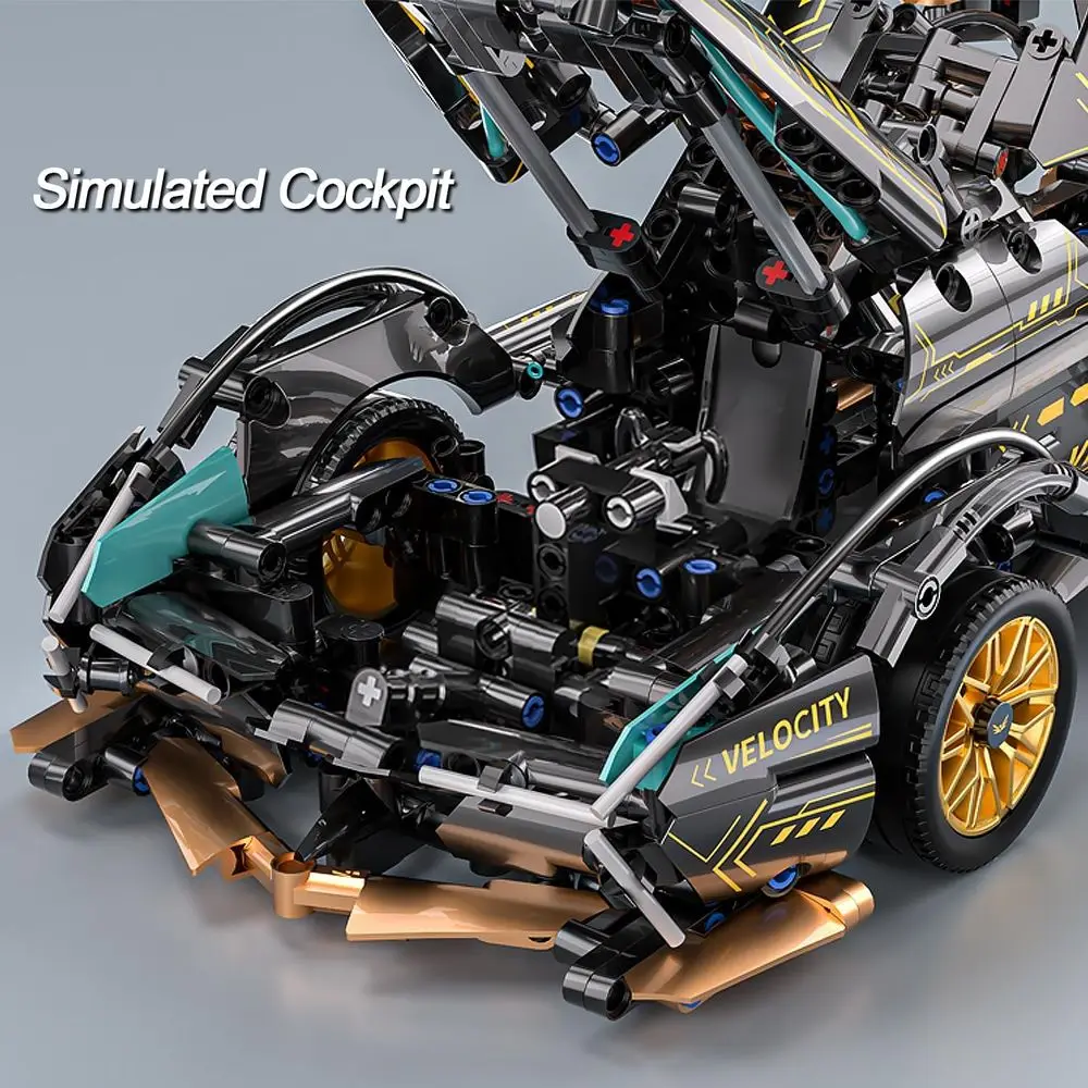 LED-Licht-Rennwagen-Modellbausatz im Maßstab 1:14, für Erwachsene und Jugendliche, ideales Geburtstagsgeschenk für Autoliebhaber ab 8 Jahren