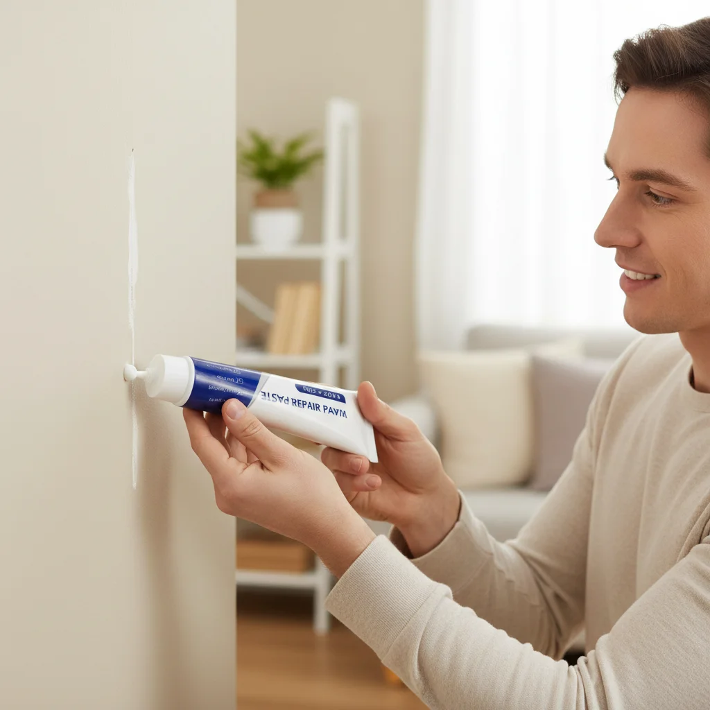 White Eco-Friendly Wall Repair Paste for Home Use with Crack Fixing Function