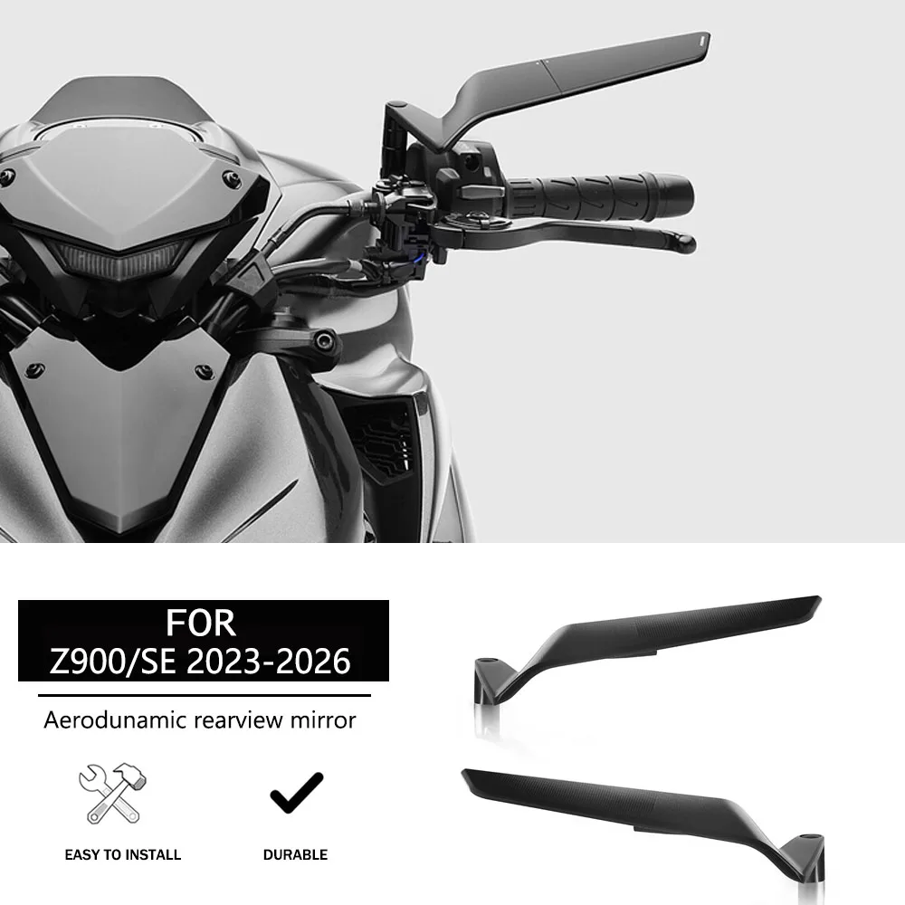 

Новые боковые зеркала заднего вида 2026 года для мотоциклов KAWASAKI Z900 SE, Z900 SE, Z 900, аэродинамические зеркала-«крылья» Stealth Winglets