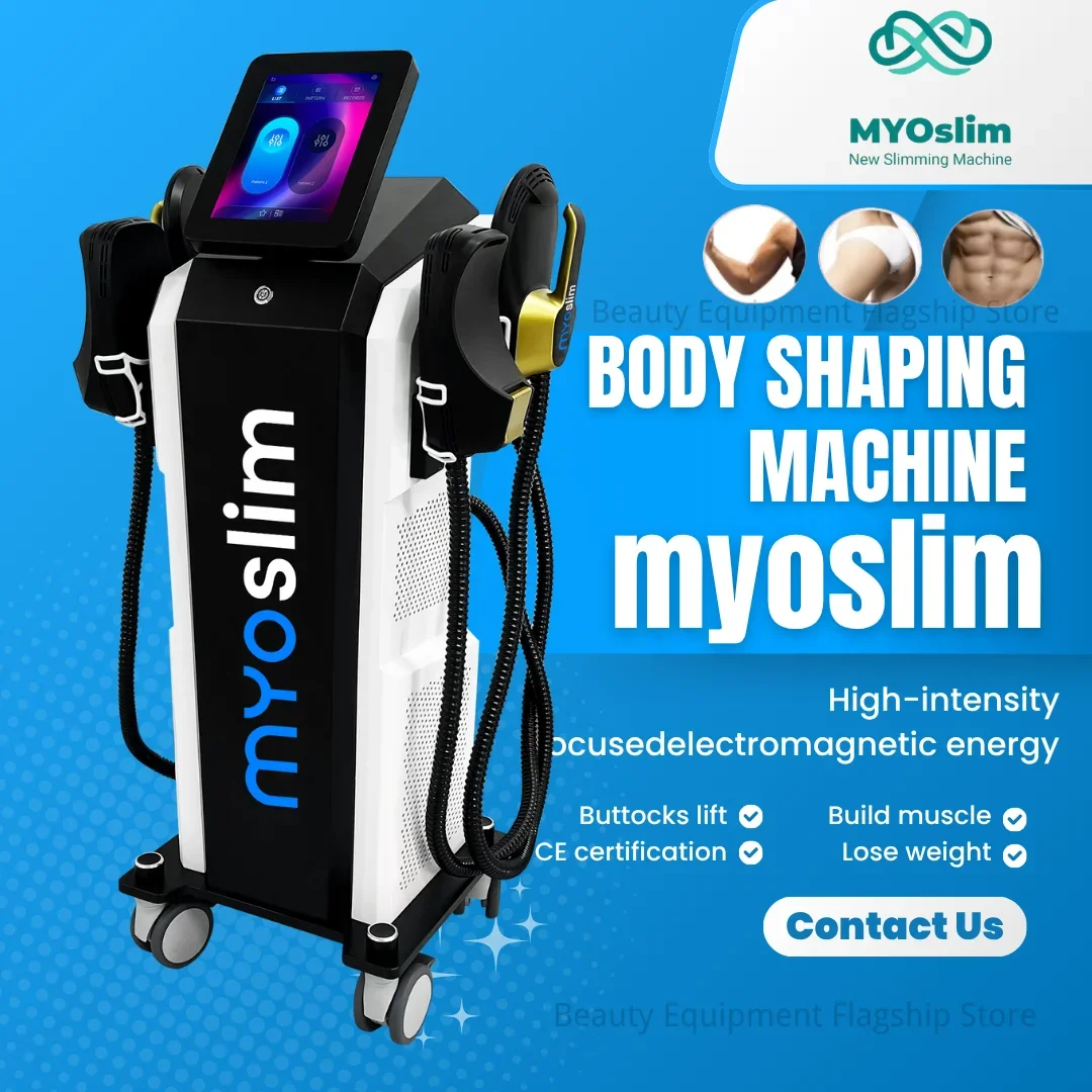 

RF EMS Body Sculpting MYOslim Machine 6500W Sculpt Muscle Stimulation Abdominal Burning Fat Slimming Electromagnetic Weight Loss