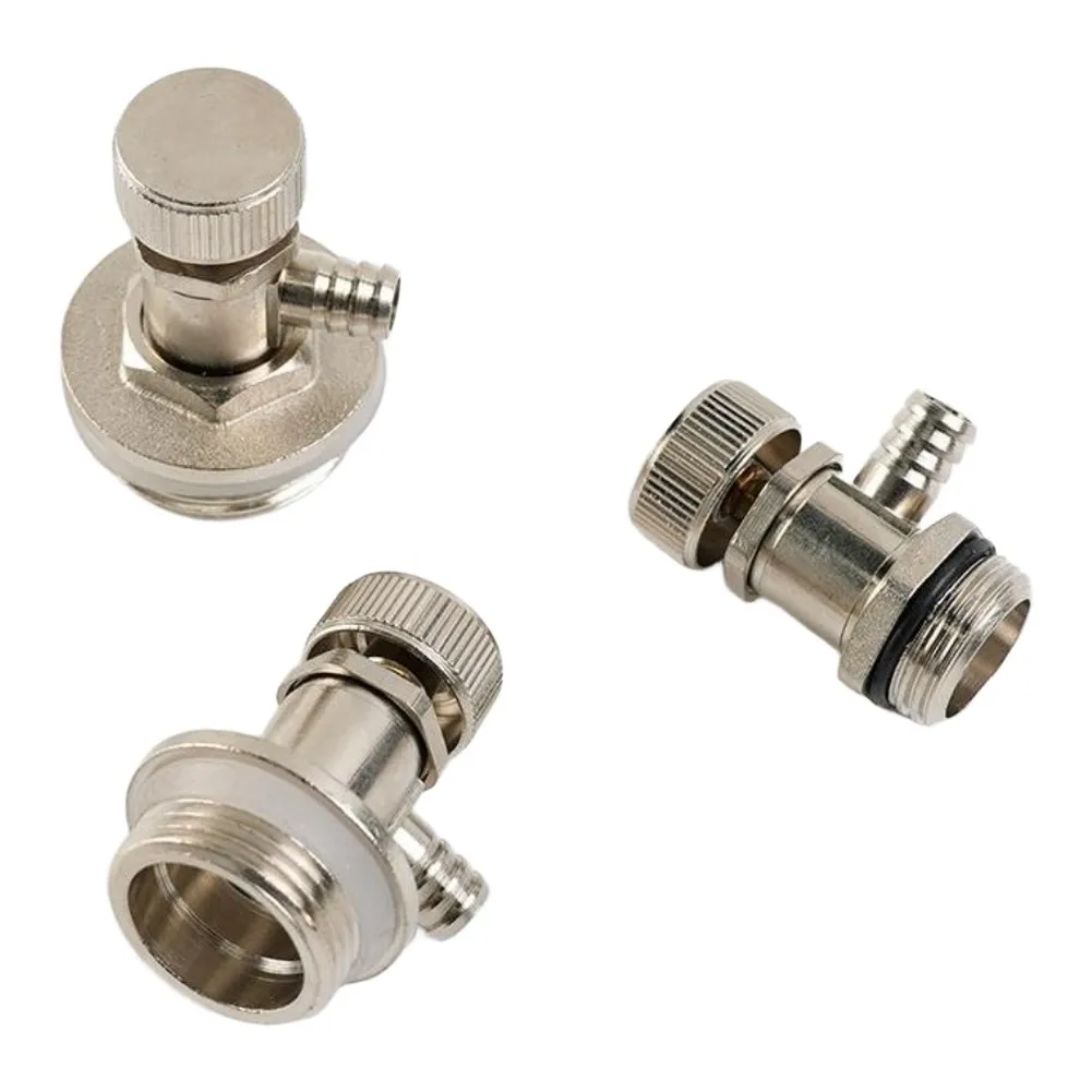 

Полностью автоматический сливной клапан отопления, латунный выпускной клапан G1/2 G3/4 1 дюйм 360 ° Вращающийся выпускной порт, сливной клапан для нагрева воды