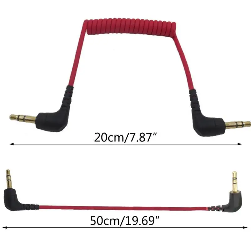 Cable adaptador de Audio TRS a TRRS para BOYA Rode SC7/BOYA Rode SC2, adaptador de Cable de micrófono ajustable, 3,5mm, 3,5mm