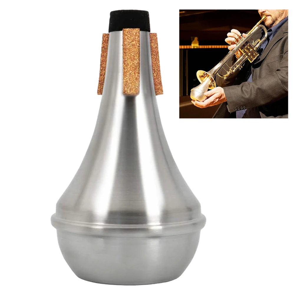 Trumpet Silencer with Cork Reduces Volume By 60-70Percent Lightweight Trumpet Mute for Stage Performance and Practice Purpose