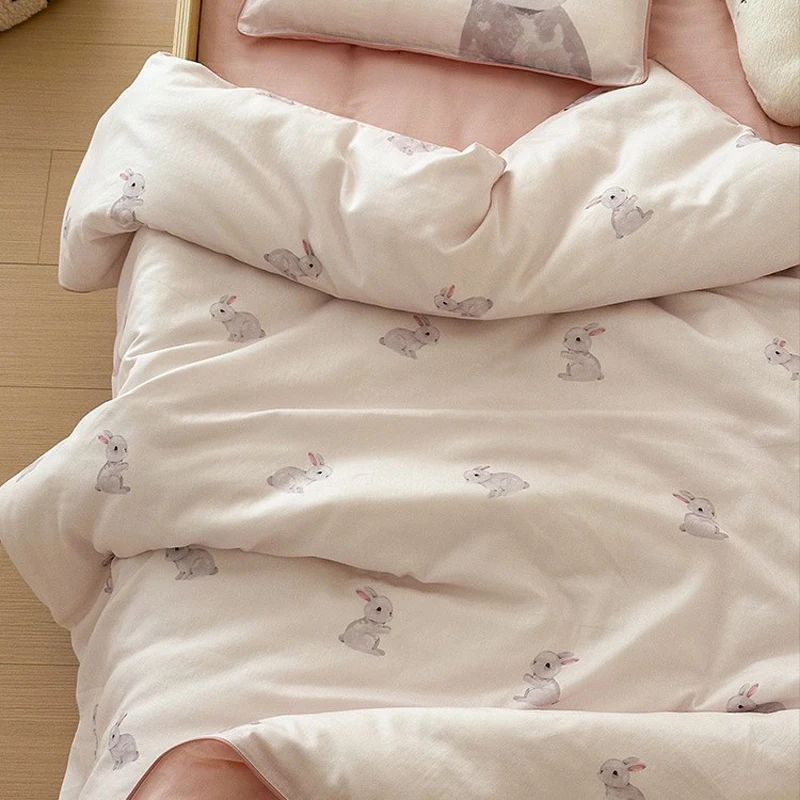 

100% Cotton Bedding Set Cartoon Printed 3 Piece Set Pure Cotton Bed Sheet Set Duvet Cover Infant Quilt Cover CJ247