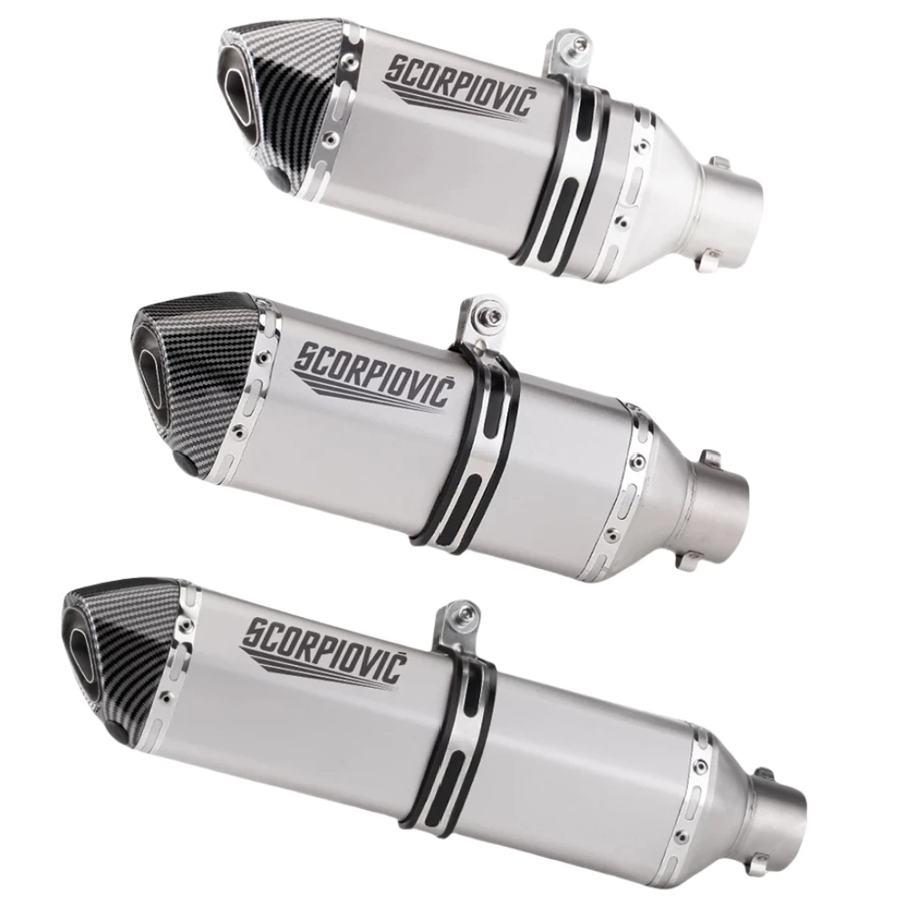 

51mm Full Exhaust System Muffler Tail Pipe Rear Pipe Universal Pipe With DB Killer 370mm/300mm/470mm