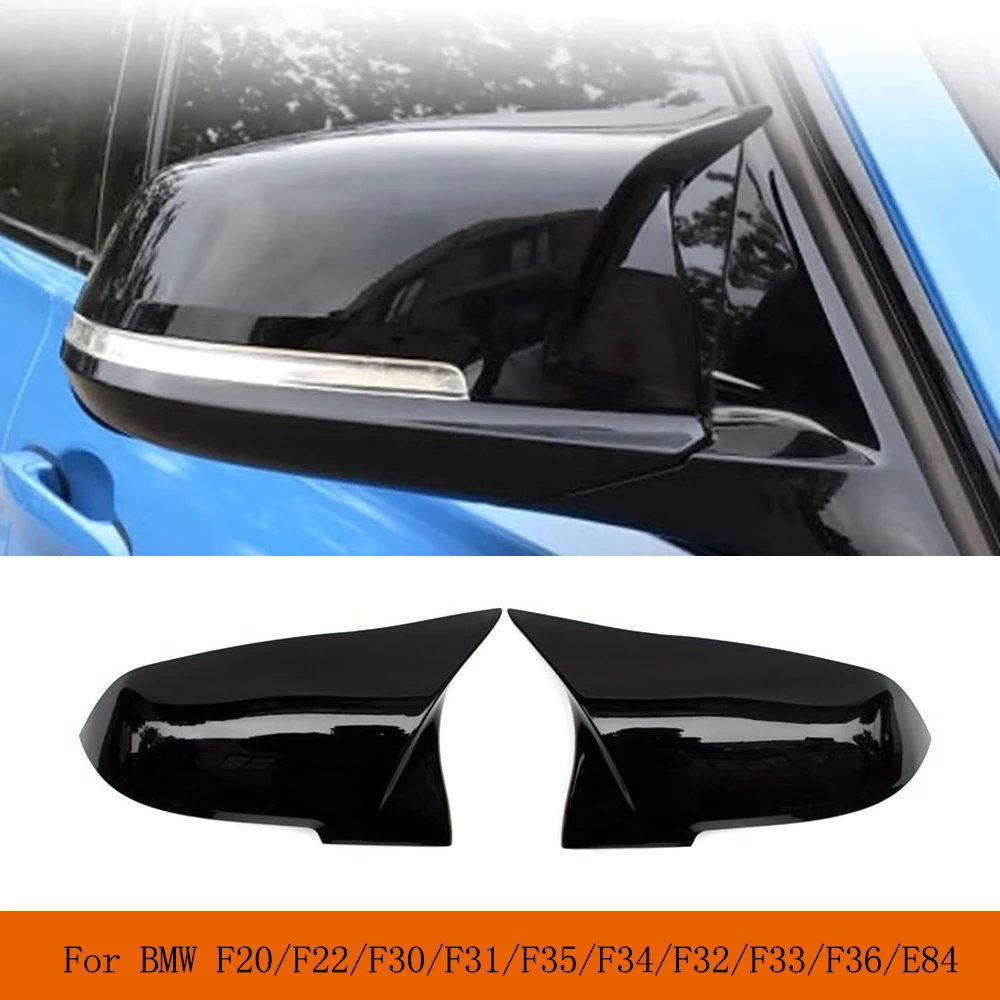 

ABS Glossy Black Car Mirror Covers Replacement Rearview Side Rearview Mirror Cap for BMW F20/F22/F30/F31/F35/F34/F32/F33/F36/E84