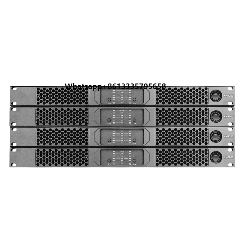 

EVOaudio KM1300 Professional 3000 Watts 4 Channel 1U Car Audio Stage Stereo Power Amplifiers for Line Array System
