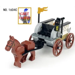 Ancient Tomahawk Logistics War Horse Cage Series Royal Coach Beast King Prison Building Blocks Assembly Model Boy Gifts