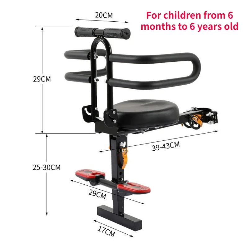 Electric Scooters Front Child Seat Portable Foldable Children Safe Chair for Electric Scooter Accessories