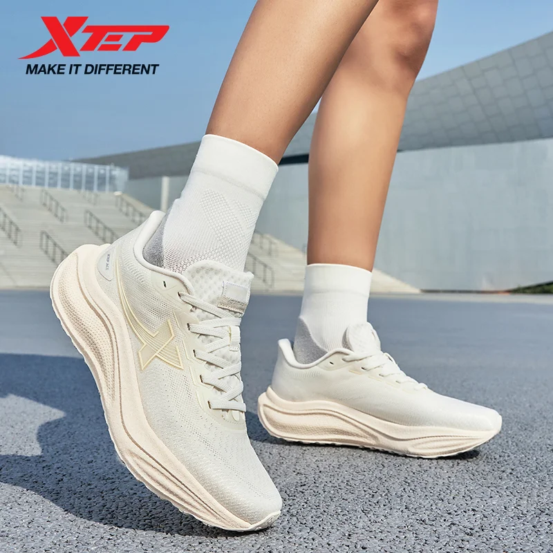 Xtep VOZMAX SE Running Shoes for Women 2025 Summer Breathable Mesh Casual Lightweight Shock-absorbing Jogging Shoes 875218110003