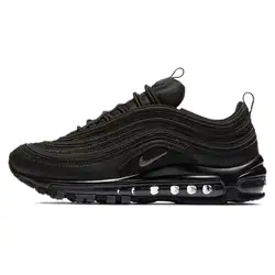 Nike Air Max 97 Next Nature Black Dark Smoke Grey Running Shoes for Men and Women Silver Vintage Classic Wear-resistant Unisex